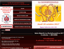 Tablet Screenshot of dondusang-larochefoucauld.fr